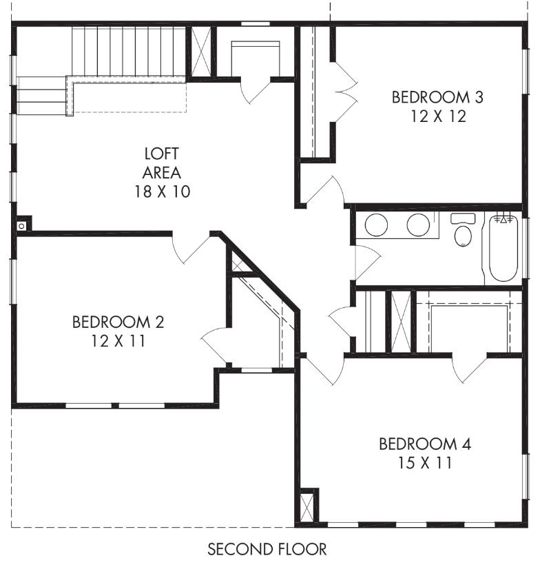 Kingston Floor Plan - Second Floor